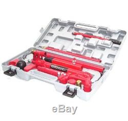 06174 Hydraulic Porta Power Jack 10t Ton Auto Car Van Frame Repair Tool Kit