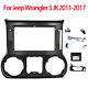10.1 Car Radio Fascia Dash Panel Frame Trim Kit For Jeep Wrangler 2011-2017