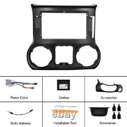 10.1 Car Radio Fascia Dash Panel Frame Trim Kit For Jeep Wrangler 2011-2017