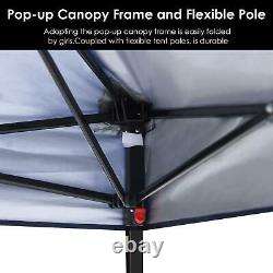 10' X 10' Portable Heavy Duty Canopy Garage Tent Carport Car Shelter Steel Frame