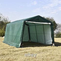 10'x15'x8' FT Carport Canopy Storage Shed Tent Car Shelter Garage Steel Frame