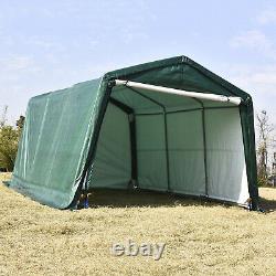 10'x15'x8' FT Carport Canopy Storage Shed Tent Car Shelter Garage Steel Frame