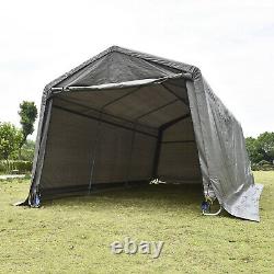 10'x20'x8' FT Carport Canopy Car Storage Shed Garage Steel Frame Tent Shelter