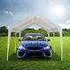 10 X 20 Ft Car Port Canopy Gazebo Tent Cover With 6 Leg Steel Frame Garage New