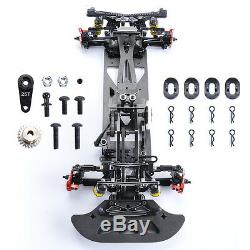 110 Carbon Fiber G4 4WD Drift RC Racing Model Car Frame Chassis Assembly Kit