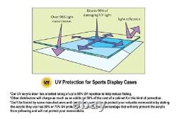 118 Scale Diecast Car Model Display Case Rack Holds 4 LED LIGHTS 98% UV