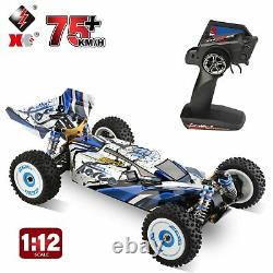 124017 Brushless Upgraded 1/12 2.4G 4WD 75km/h RC Car Vehicles Metal Chassis Toy