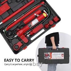 12 Ton Hydraulic Porta Power Jack Car Auto Tool Lift Ram Body Frame Repair Kits