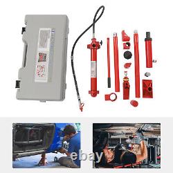 12 Ton Porta Power Hydraulic Jack Body Frame Repair Kit Auto Tool Lift Ram 14pcs