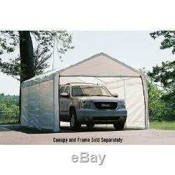 12 x 20 in Enclosure Kit White Car Outdoor (Canopy and Frame Not Included)