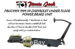 1949-1954 Chevy Car Frame Mount Brake Pedal Assembly with Power Booster / Master