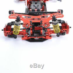 1/10 4WD G4 RC Car Drift Racing Red Frame Kit Alloy & Carbon Fiber 078055R