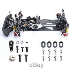 1/10 Alloy & Carbon Fiber 078055BK G4 RC 4WD HSP Drift Racing Car Frame Body Kit
