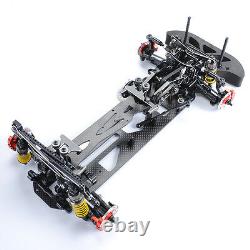 1/10 Alloy &Carbon Fiber 4WD Drift G4 Black Car Frame Chassis For RC Racing Car