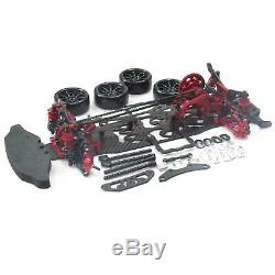 1/10 Alloy & Carbon SAKURA D4 AWD EP Drift Car Frame Body Kit #KIT-D4AWD Red RC