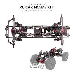 1/10 RC Car Frame Kit CNC Aluminum for AXIAL SCX10 Remote Crawler Climbing Car