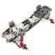 1/10 Scx10 Ii Diy Upgraded Carbon Fiber Chassis Rail Metal Alloy Frame Assembly