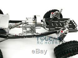 1/10 SCX10 RC Rock Crawler Car CNC Aluminium Alloy 4WD Frame Chassis KIT Silver