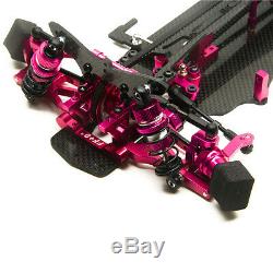 1/10 Scale Alloy & Carbon SAKURA XIS RC Racing Car Frame Body Kit with 4 Wheels