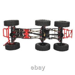 1/24 Carbon Fiber Car Frame with Metal Axles Wheels For RC SCX24 6x6 Car Part