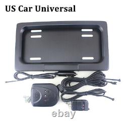 1/4Set Electric Car License Plate Frame Cover with Remote Flip Number Plate Holder
