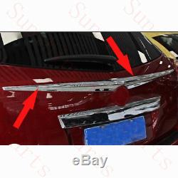 1x For Cadillac SRX 2010-16 Car Rear Door ABS Chrome Wing Decorative Frame Trim