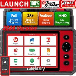 2024 LAUNCH CRP909E Pro Full System Diagnostic Tool OBD2 Scanner Key Coding TPMS