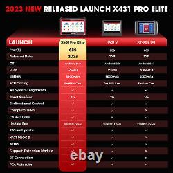 2024 Launch X431 PRO Elite V + Bidirectional Car Diagnostic Scanner Key Coding