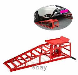 2PC Auto Home Car Service Duty Lifts Heavy Ramps Repair Hydraulic Lift Frame