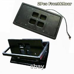 2Pcs Electric License Car Plate Frame Flip Turn Over USA Type with Remote US Stock