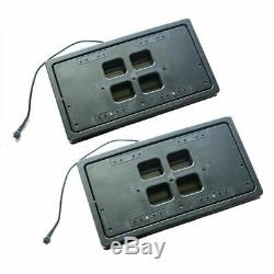 2Pcs Hidden Electric License Car Plate Frame Flip Turn Over USA Type with Remote