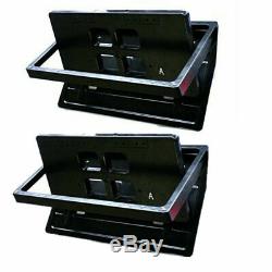 2X Hidden Electric License Car Plate Frame Flip Turn Over USA Type with Remote US