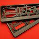 2 X New Carbon Effect Number Plate Holder Frame Bracket For Any Ford Car