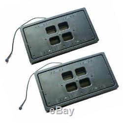 2pcs Hidden Electric License Car Plate Frame Flip Turn Over USA Type with Remote