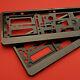 2x Carbon Number Plate Surrounds Holder Frame New For Cars