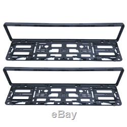 2x Carbon Number Plate Surrounds Holder Frame New For Cars