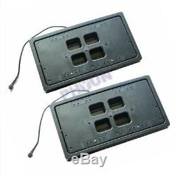 2x Hidden Front Rear Electric License Plate Frame Flip Cover for US Standard Car