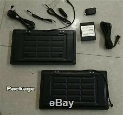 2x Hide-Away Car Electric License Plate Frame Flip Turn Over USA Type with Remote