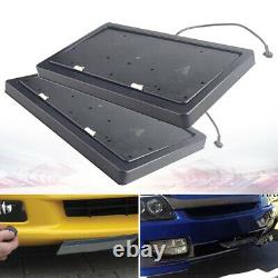 2x Remote Control Retractable Flip Car License Plate Frame Flipper for USA Car