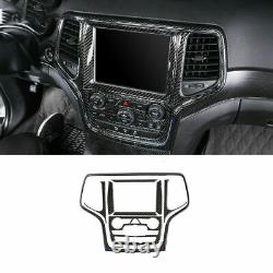 30PCS Carbon Fiber Full Set Decor Frame Cover Trim For Jeep Grand Cherokee 16-20