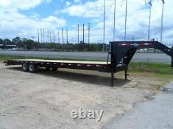 34 car hauler equipment utility trailer 2/3 wood deck gooseneck I beam Frame NEW