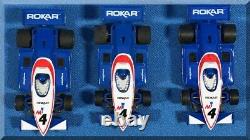 3 Ho Slot Cars Goodyear Bell Rokar F1 Formula One Mint Bodies #4 M-car Chassis