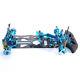 4wd G4 110 Hsp Rc Drift Racing Car Frame Kit Alloy & Carbon Fiber 078055b Blue