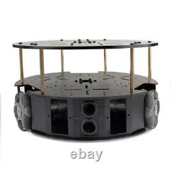 58MM Omni Wheel Robot Chassis Smart Car Chassis With 13CPR Hall Encoder Motors