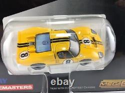 AFX Tomy GT40 MKII, Yellow #8, Mega G Chassis, Collector Series Clear