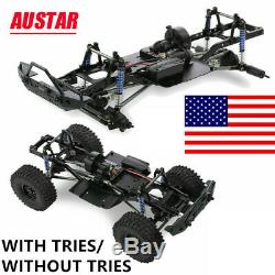AUSTAR 313mm Wheelbase Chassis Frame withTries for 1/10 AXIAL RC Crawler Car Y4X5