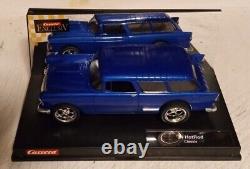 A 1/24 Scale Carrera 1934 Hot Rod Slot Car Chassis With A 1955 Chevy Nomad Body