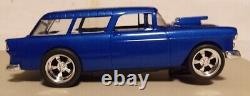 A 1/24 Scale Carrera 1934 Hot Rod Slot Car Chassis With A 1955 Chevy Nomad Body