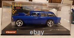 A 1/24 Scale Carrera 1934 Hot Rod Slot Car Chassis With A 1955 Chevy Nomad Body