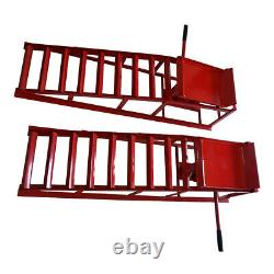 A Pair of Auto Car truck Services Ramp Lifts Heavy Duty Hydraulic Repair Frame